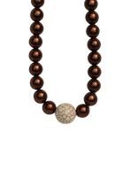 Bronze Glass Necklace